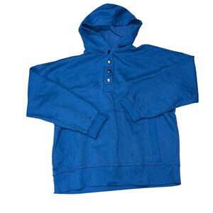 SO Women’s Royal Blue Hooded Pullover Sweatshirt Size Large